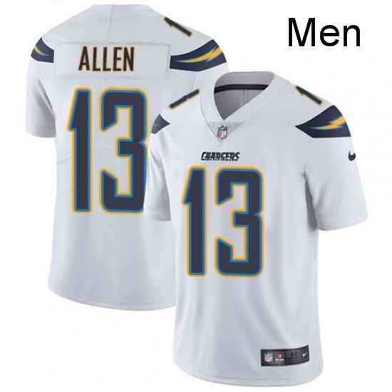 Men Nike Los Angeles Chargers 13 Keenan Allen White Vapor Untouchable Limited Player NFL Jersey